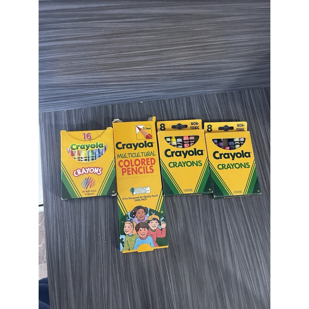 Lot Of 4‎ Crayola Crayons Box Crayons